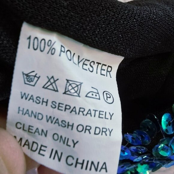 Women's Formal Sequins Mini Dress Size Small Blue Green Bodycon Sexy Cocktail - Picture 8 of 12